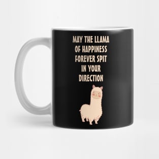 May The Llama Of Happiness Cute Chibi Animal Mug